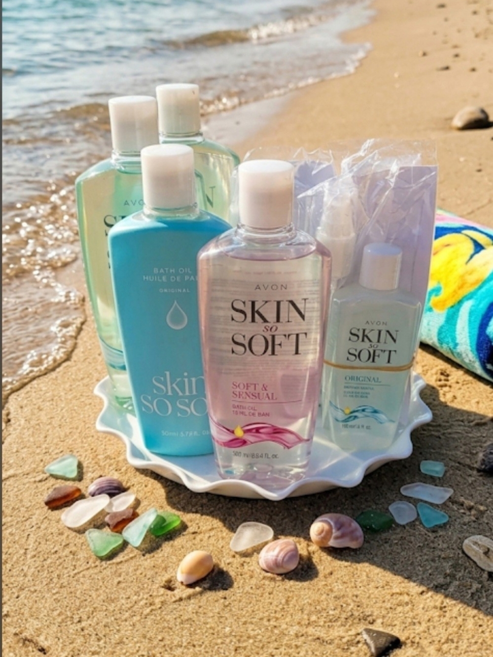Avon Skin So Soft Original Bath Oil X2 25oz. #1 16.9oz X3 Original 5oz Spray #1